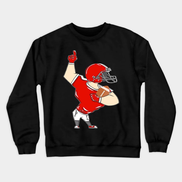 Rugby American Football Sport USA Gridiron Football Gift Crewneck Sweatshirt by KK-Royal